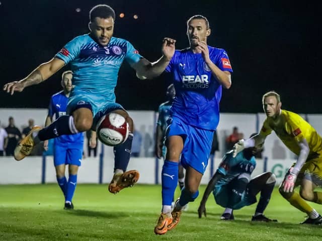 Lancaster City defeated Stalybridge Celtic in Tuesday's FA Cup replay at Giant Axe (photo: Phil Dawson)