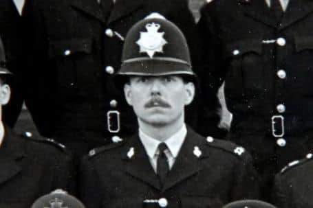 Norman as a young police constable before he joined CID.