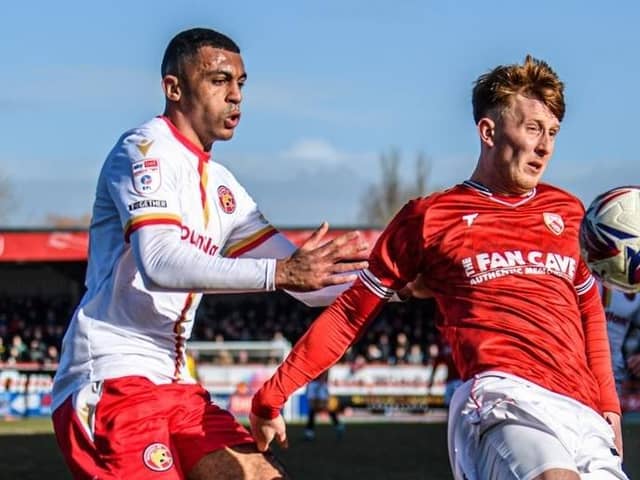 Ged Garner opened the scoring for Morecambe in the second half Picture: Morecambe FC