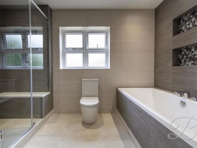 The family bathroom from a different angle. If you fancy a bath, rather than a shower, this is your place!
