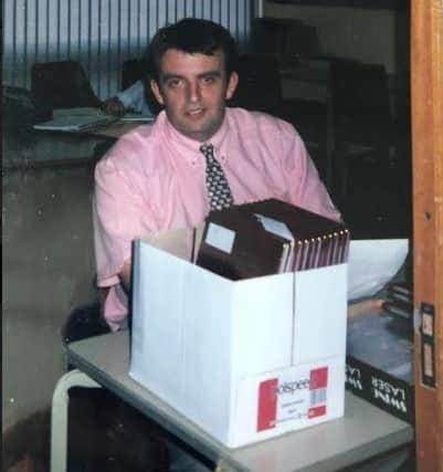 Mr Watters in his B Block room some years ago