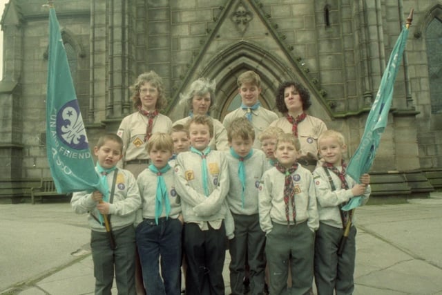Chorley district Beaver Scouts have staged a flag dedication service at a local church attended by dozens of parents and children. The Vicar of St George's Church, the Rev Kenneth Barrett, led the service while the Beaver Scouts paraded about 20 flags before forming a guard of honour outside the church