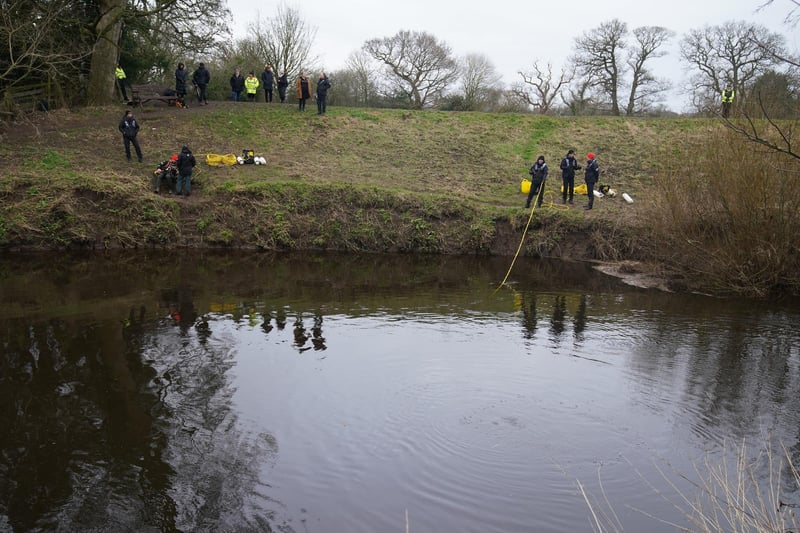 But these intensified on Thursday, with police officers and dive teams combing the river for clues.