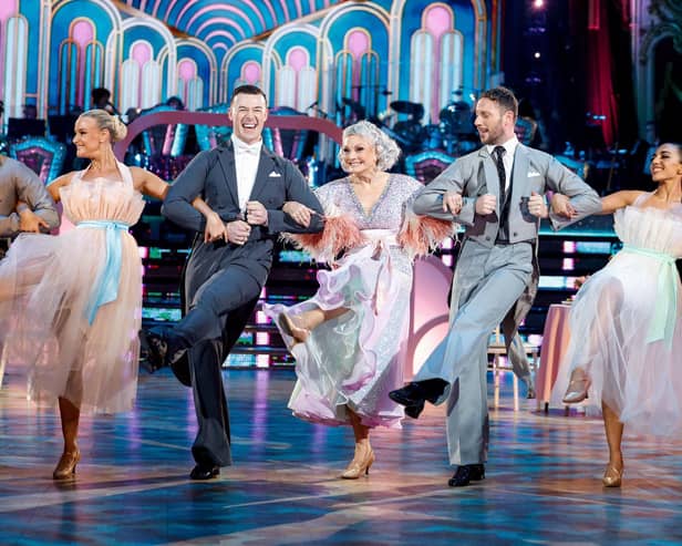 BBC handout photo of Kai Widdrington and Angela Rippon during their appearance on the live show on Saturday for BBC1's Strictly Come Dancing. Guy Levy/BBC/PA Wire