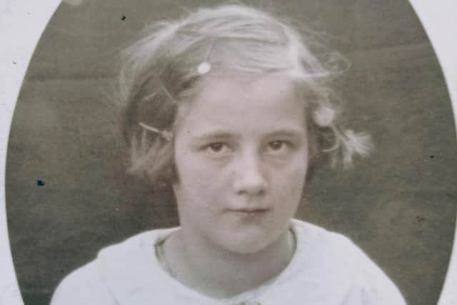 Margaret Podmore née Kirkham pictured when at school