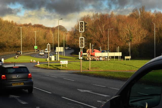 The Golden Way traffic lights in Penwortham had been out of order since Monday, December 12.