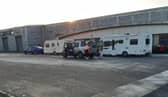 Travellers on the site at Buckshaw Village