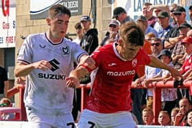 Jake Taylor spurned a late chance to give Morecambe victory Picture: Michael Williamson