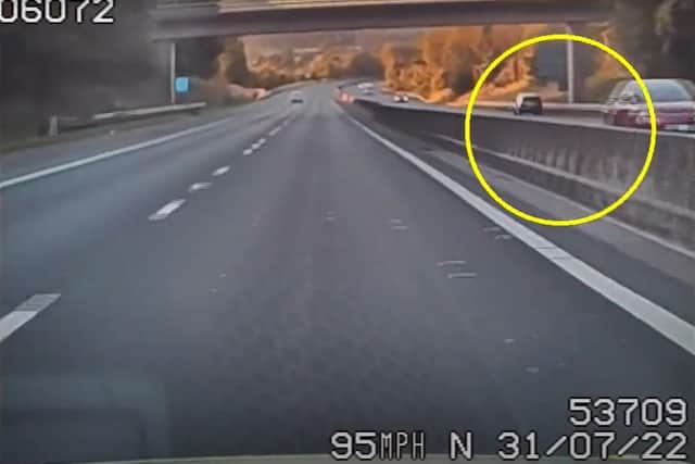 Wanted man who drove wrong way on M65 during high-speed police chase ...