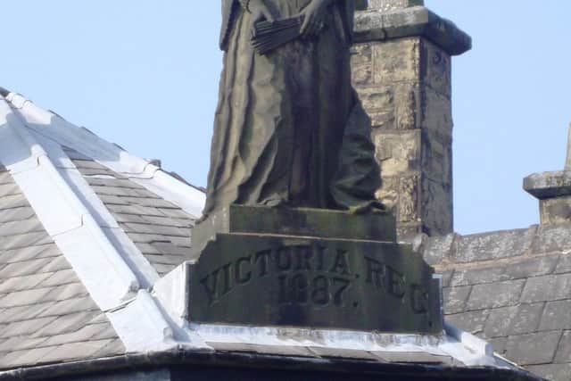 The statue of Queen Victoria in Park Road, Adlington