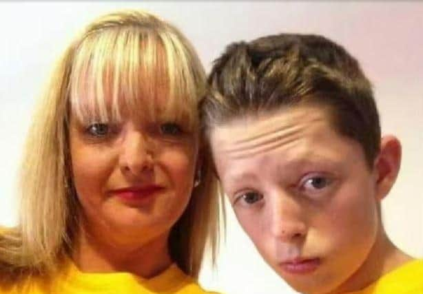 The late Dylan Crossey with his mum Tracey