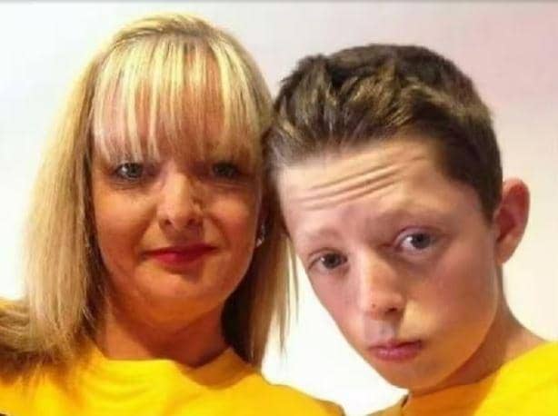The late Dylan Crossey with his mum Tracey