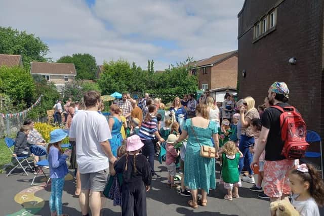 More than 100 people attended a party on Saturday