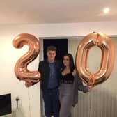 Lakita with her boyfriend Ollie on her 20th birthday