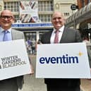 Blackpool's Winter Gardens has teamed up with EVENTIM over a new ticketing operation. Pictured are, left to right, John Gibson MD at EVENTIM and Peter Evans operations director at the Winter Gardens