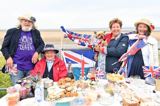 Riley and the Jones family from Heysham take part in The Morecambe Big Lunch. Credit: Dave Nelson/Morecambe Town Council