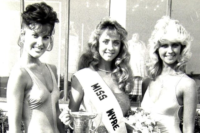 Winners in the Miss Wyre 1987 competition