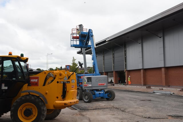 Construction work is well underway at the Chorley site
