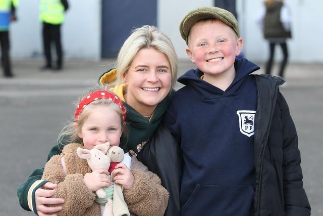One little lad and his flat cap makes another appearance, this time with different PNE fans.