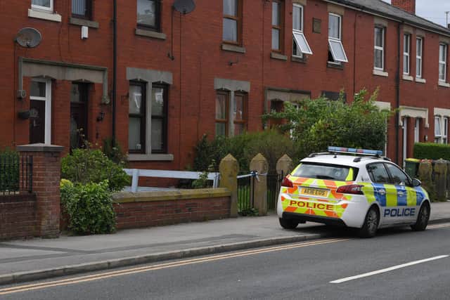 A murder investigation was launched after a woman was found dead in Sharoe Green Lane, Fulwood. (Credit: Neil Cross)