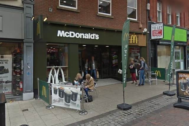 A youth was caught pointing a BB gun at McDonald's staff in Preston (Credit: Google)