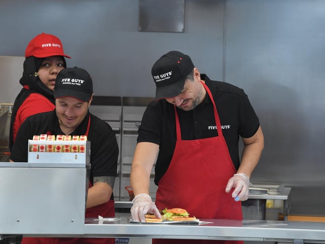 Five Guys aims to be a cut above your average fast food burger joint.