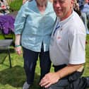 Rose Jackson and Martin Ingham at HC-One Dove Court Care Home’s Sports Day event