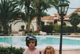 The magical image of my daughters aged five and two on a family holiday in March 2005