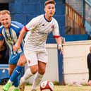 Nick Haughton scored for Fylde in their 2-1 win at Lancaster City in July 2024 Photo: AFC FYLDE