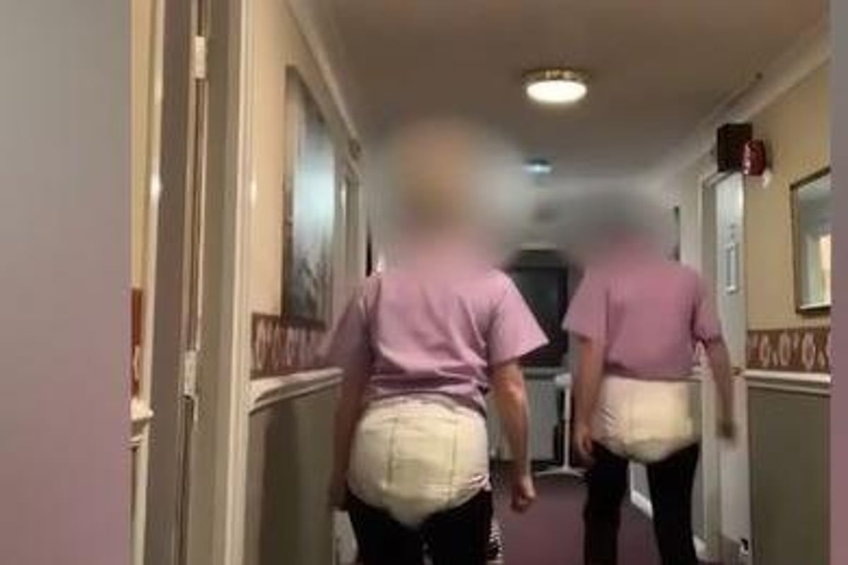 Care home staff suspended after appearing to mock patients by wearing nappies in videos