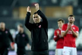 Morecambe boss Ged Brannan Picture: Eddie Keogh/Getty Images