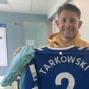 A signed Tarkowski shirt has been donated.