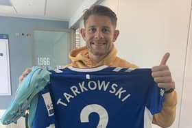 A signed Tarkowski shirt has been donated.
