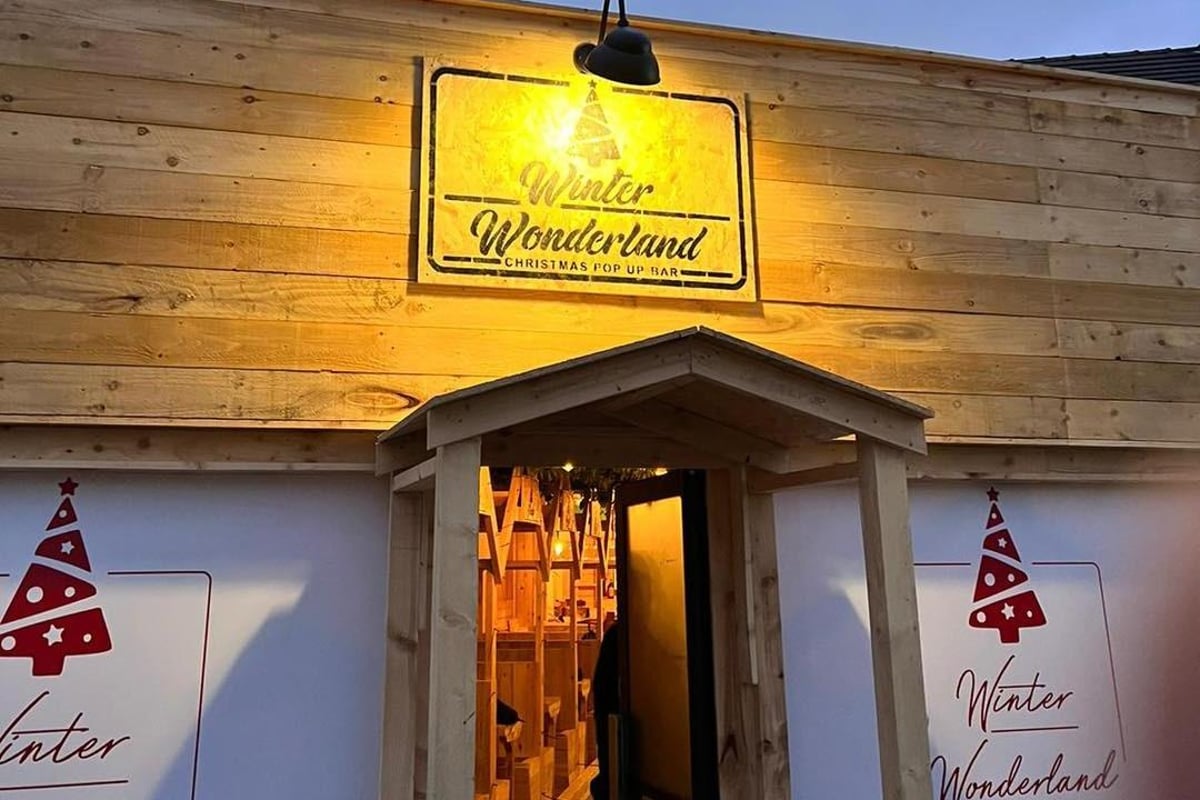 This is when the new Christmas themed Winter Wonderland bar opens in Leyland and what you'll find inside