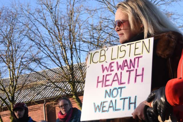 Withnell Health Centre patients made their feelings known at a protest aganist the transfer last week - and now its staff and other local GPs have done the same