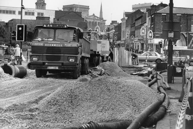 Some things really don't change. Roadworks on Friargate - this time in 1987