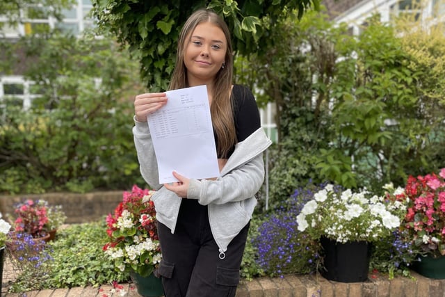 Lola received an impressive 9 grade 9s and 1 grade 8, and is studying at Runshaw College next year. She said: "I did work really hard so I am happy."