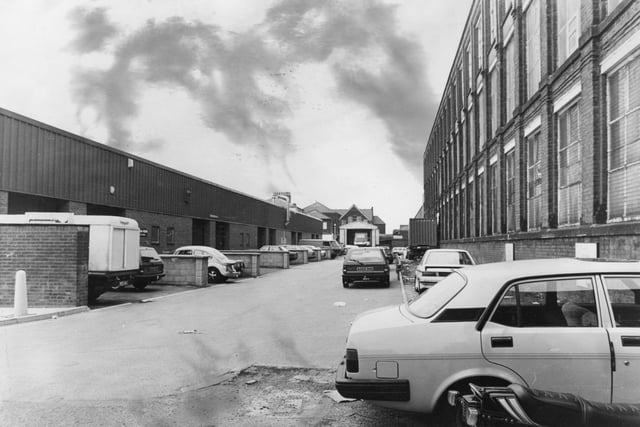 As well as shops and cotton mills, the area around New Hall Lane is noted for its factories. This is one of them, pictured in 1985