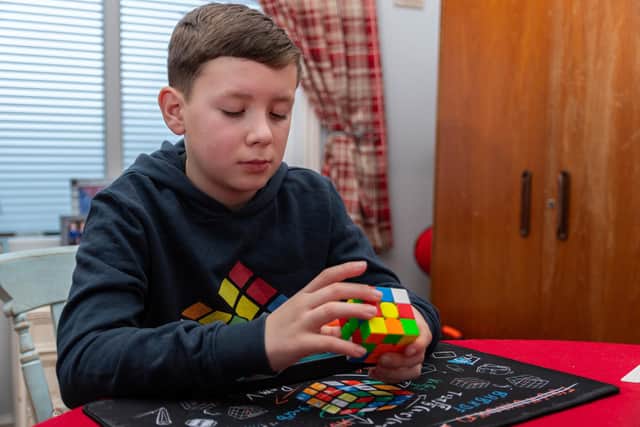 10-year-old Jack can master a Rubik's cube in just 30 seconds