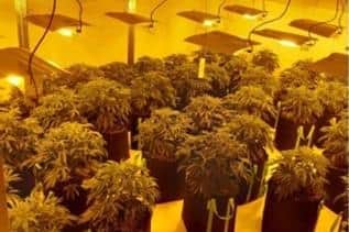 CCTV showed shipments of kilos of cannabis bush leaving the unit to be dispatched across the country (Credit: Lancashire Police)