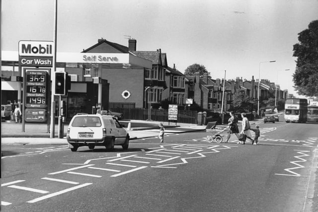 There's that crossing again on New Hall Lane - this time pictured in 1988