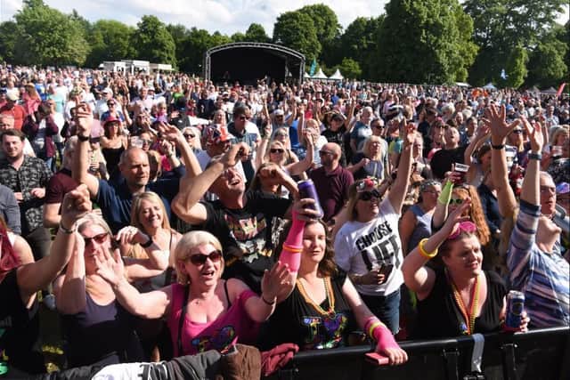Around 3,000 turned up for Music in the Park in June.