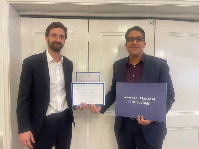 Dr,.Adam Janjua (right) says it is vital the exodus of experienced GPs is stopped