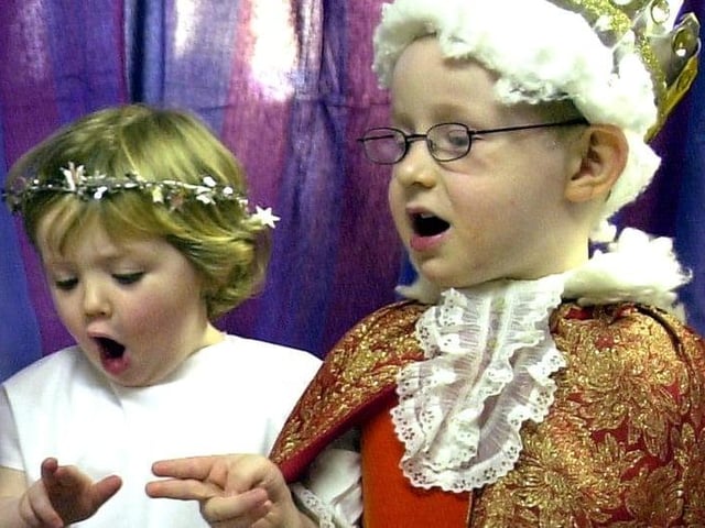 Singing their hearts out at Ashcroft Day Nursery, 2002