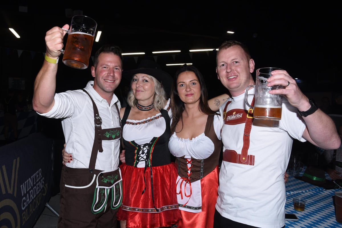 18 pictures of the brilliant Bavarian-style Oktoberfest at the Winter Gardens yesterday (Saturday)