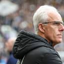 Blackpool manager Mick McCarthy watches on