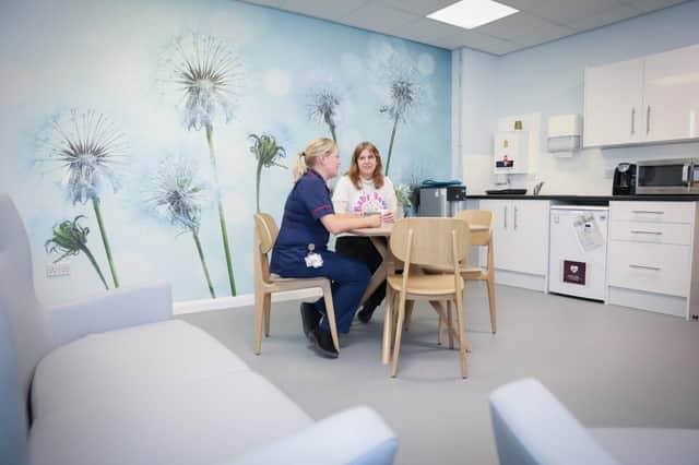 Delivery Suite Manager Hannah Mercer (left), who approached Baby Beat for help to refurbish the suit