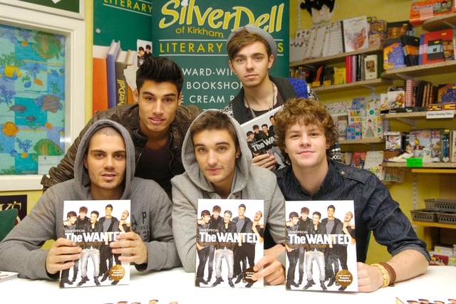 The Wanted made an appearance at Silverdell bookshop in Kirkham
