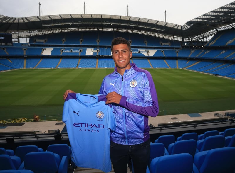 Most expensive signing: Rodri from Atletico Madrid - £62.8 million