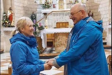 The couple say there are three in their marriage, with Christ at the centre.